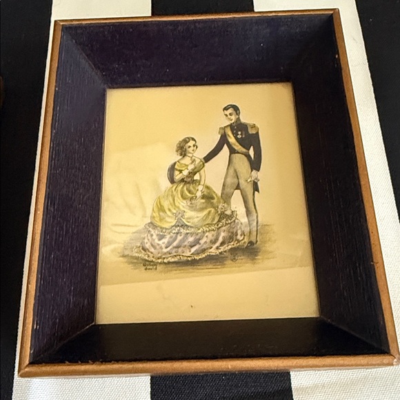 Vintage Romantic Victorian Framed Prints Set | French Cottage Wall Decor - Picture 4 of 7